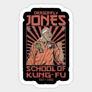 VINTAGE DRAGONFLY JONES SCHOOL OF KUNGFU Sticker